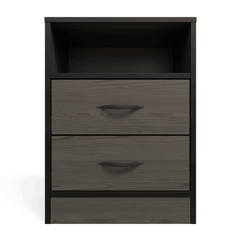 Foundation Two Drawers Pedestal Smoked Cedar-1