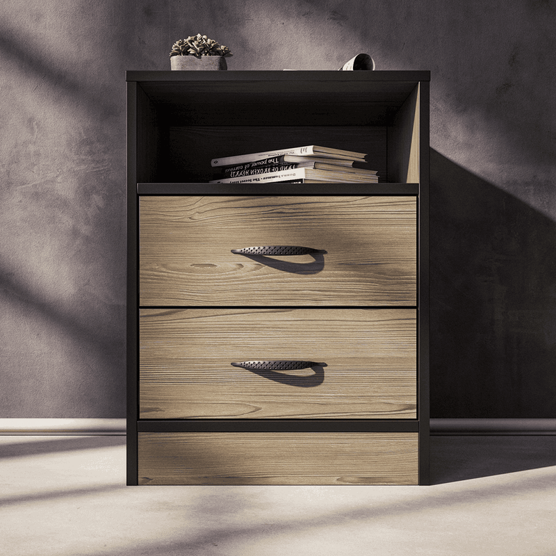 Foundation Two Drawers Pedestal Smoked Cedar-zoom-