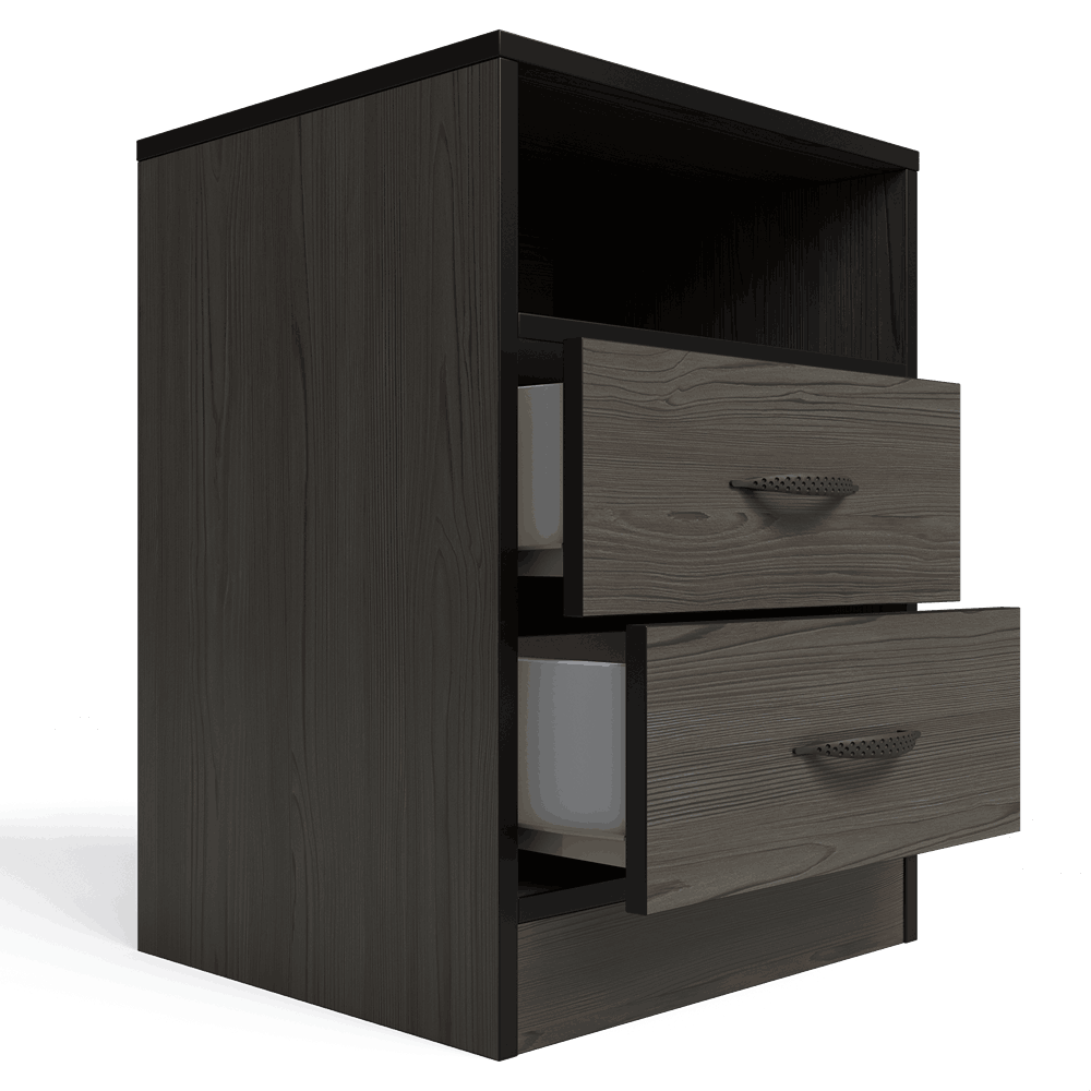 Foundation Two Drawers Pedestal Smoked Cedar-6