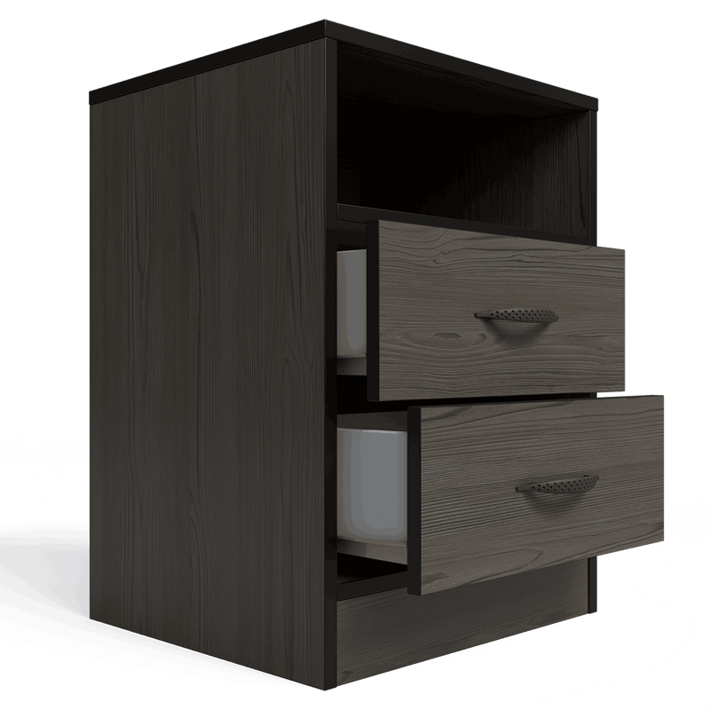 Foundation Two Drawers Pedestal Smoked Cedar-zoom-