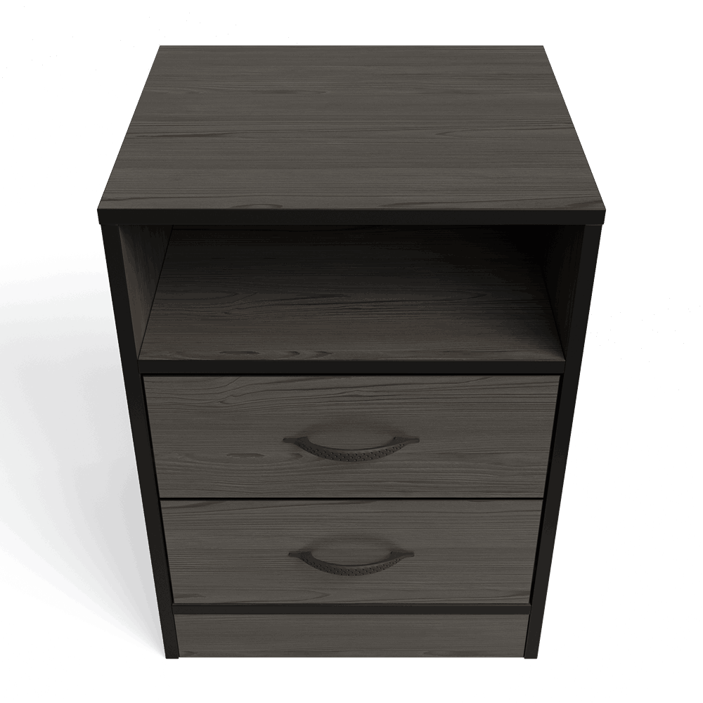 Foundation Two Drawers Pedestal Smoked Cedar-zoom-7