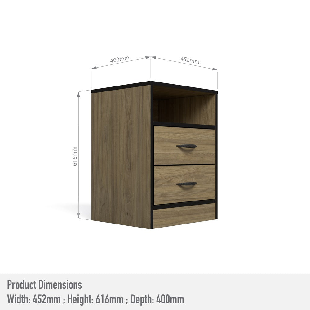 Foundation Two Drawers Pedestal Swiss Elm-zoom-5