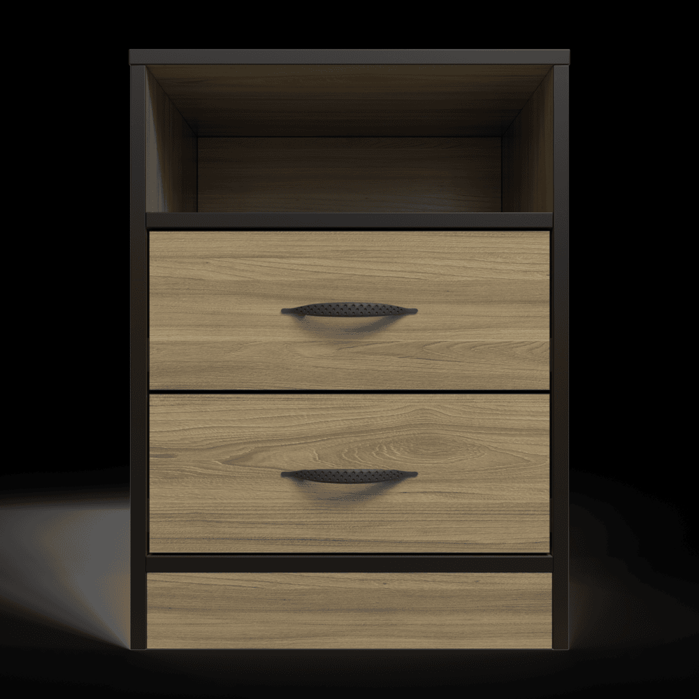 Foundation Two Drawers Pedestal Swiss Elm-2