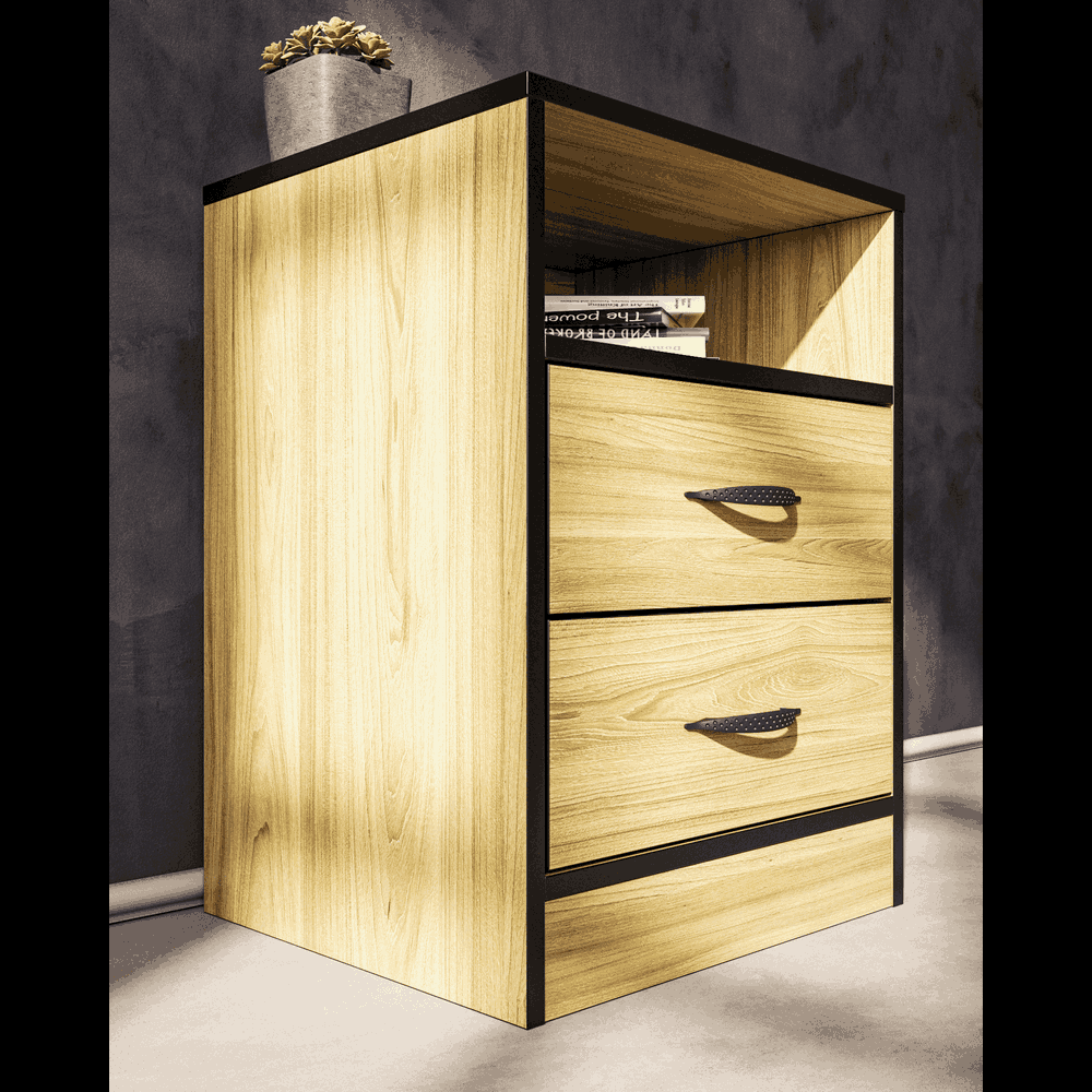 Foundation Two Drawers Pedestal Swiss Elm-zoom-3