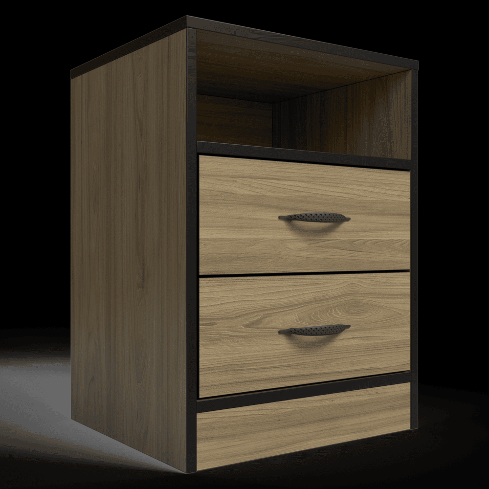 Foundation Two Drawers Pedestal Swiss Elm-zoom-4