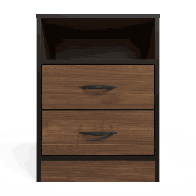 Foundation Two Drawers Pedestal Brown Walnut-zoom-