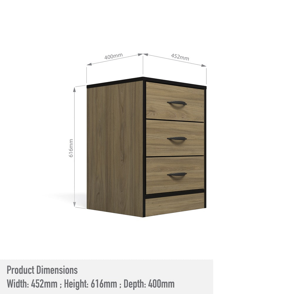 Foundation Three Drawers Pedestal Swiss Elm-zoom-3