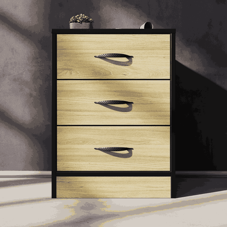Foundation Three Drawers Pedestal Swiss Elm-4