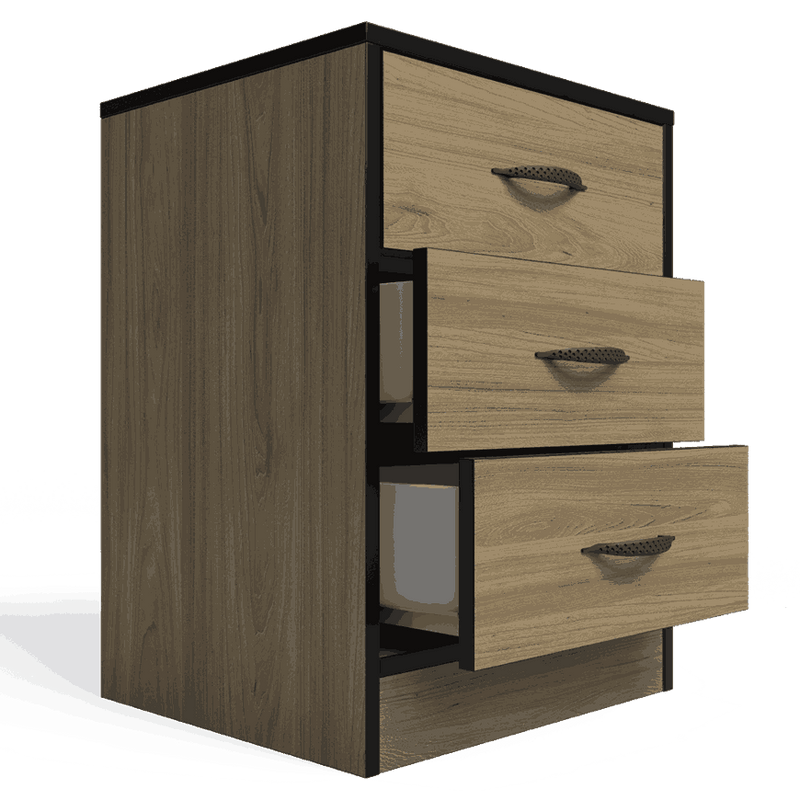 Foundation Three Drawers Pedestal Swiss Elm-zoom-