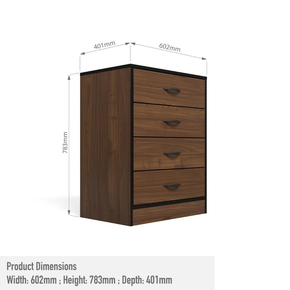 Foundation Chest of Drawers Brown Walnut-7