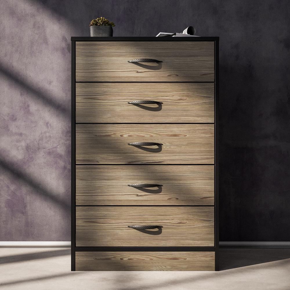 Foundation Tall Boy Chest of Drawers Smoked Cedar-3