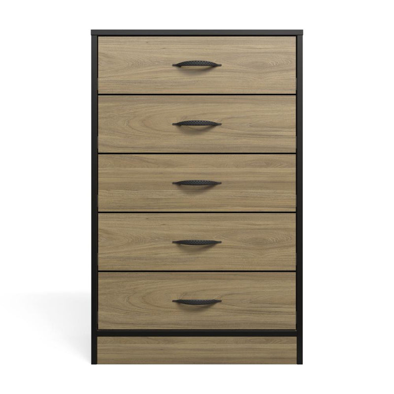 Foundation Tall Boy Chest of Drawers Swiss Elm-zoom-