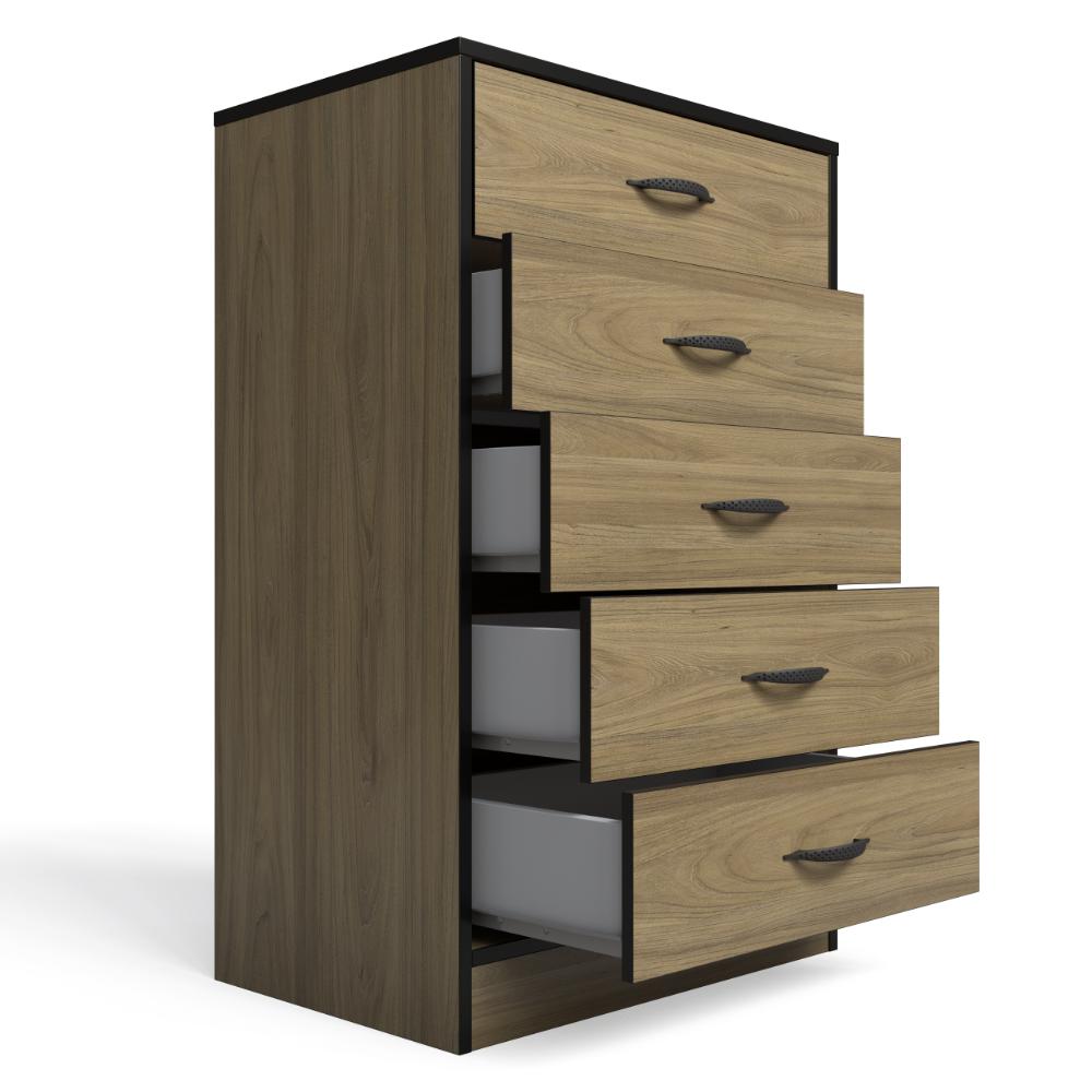 Foundation Tall Boy Chest of Drawers Swiss Elm-zoom-5