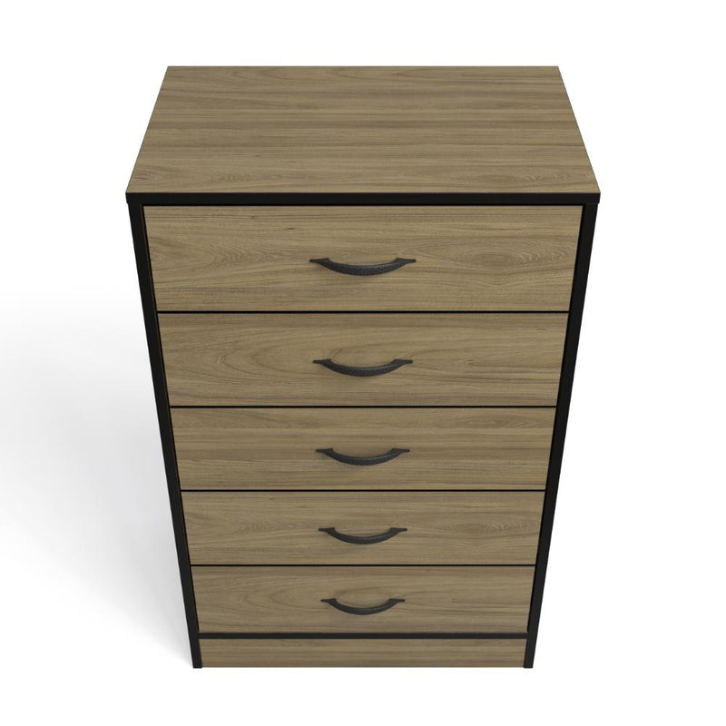 Foundation Tall Boy Chest of Drawers Swiss Elm-zoom-