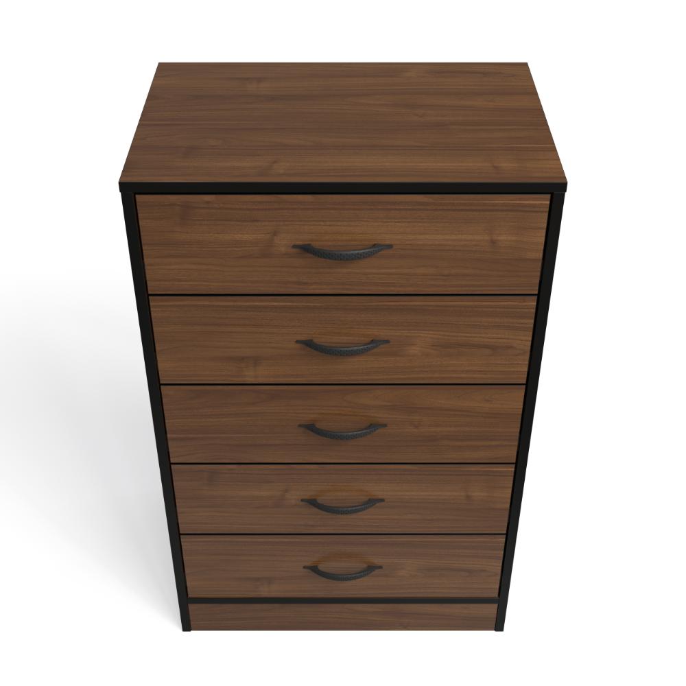 Foundation Tall Boy Chest of Drawers Brown Walnut-6