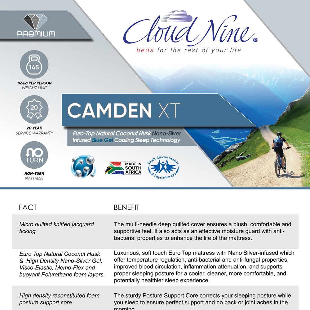 Cloudnine Camden King Bed Set Standard Length-zoom-4