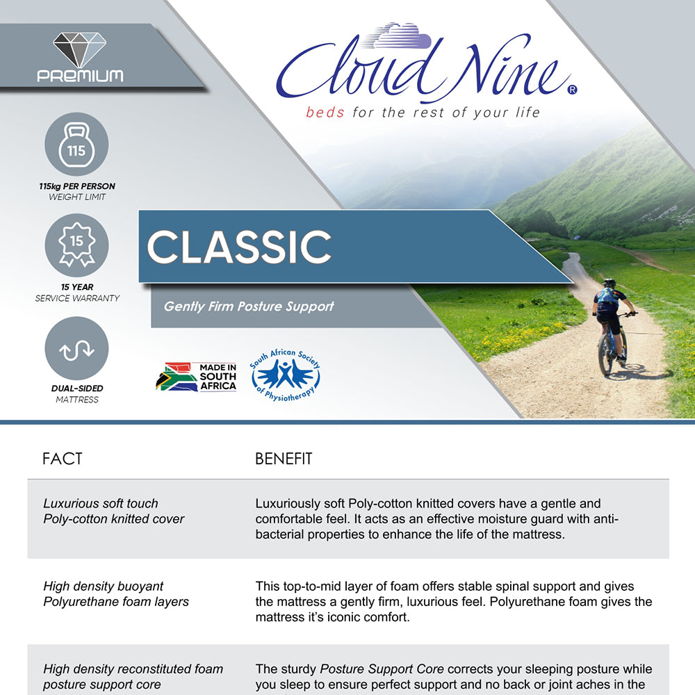 Cloudnine Classic King Bed Set Standard Length-zoom-4