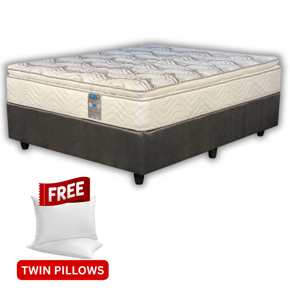 Chiro Paedic Medium Double Bed Set Standard Length-zoom-1