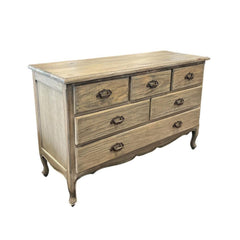 Churchill 6 Draw Chest Natural Mahogany