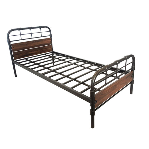 Cooper Single Bed Metal Look