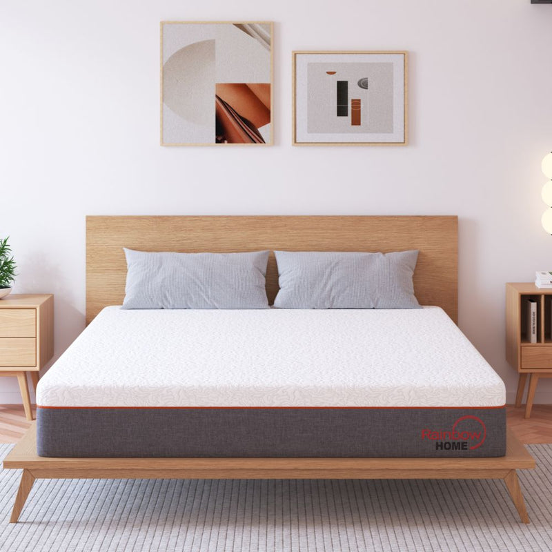 Denver Blue Gel Memory Foam Plush Double Mattress Standard Length-zoom-