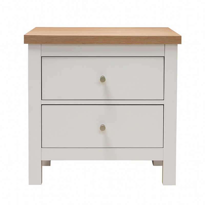Derby 2 Draw Pedestal White Oak-zoom-