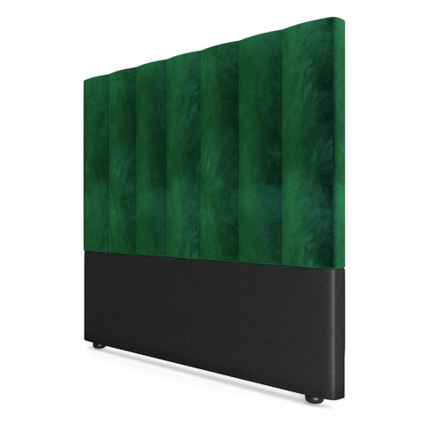 Prestige Emerald Green Velvet Queen Bed Headboard