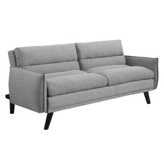 Gray sofa on a white background