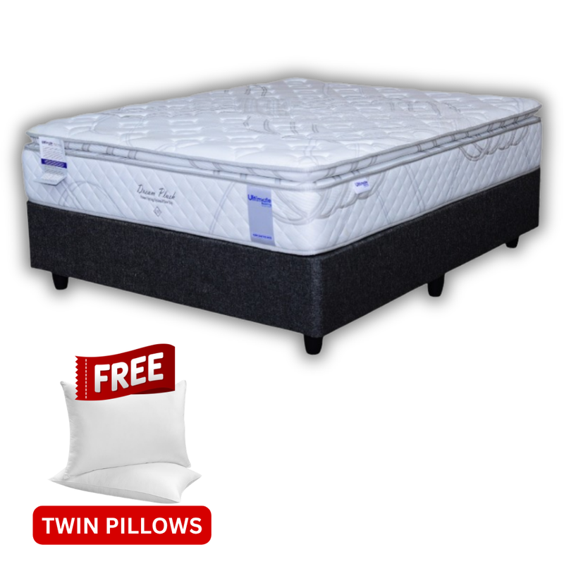 Dream Plush Pillow Top Double Bed Set Standard Length-zoom-
