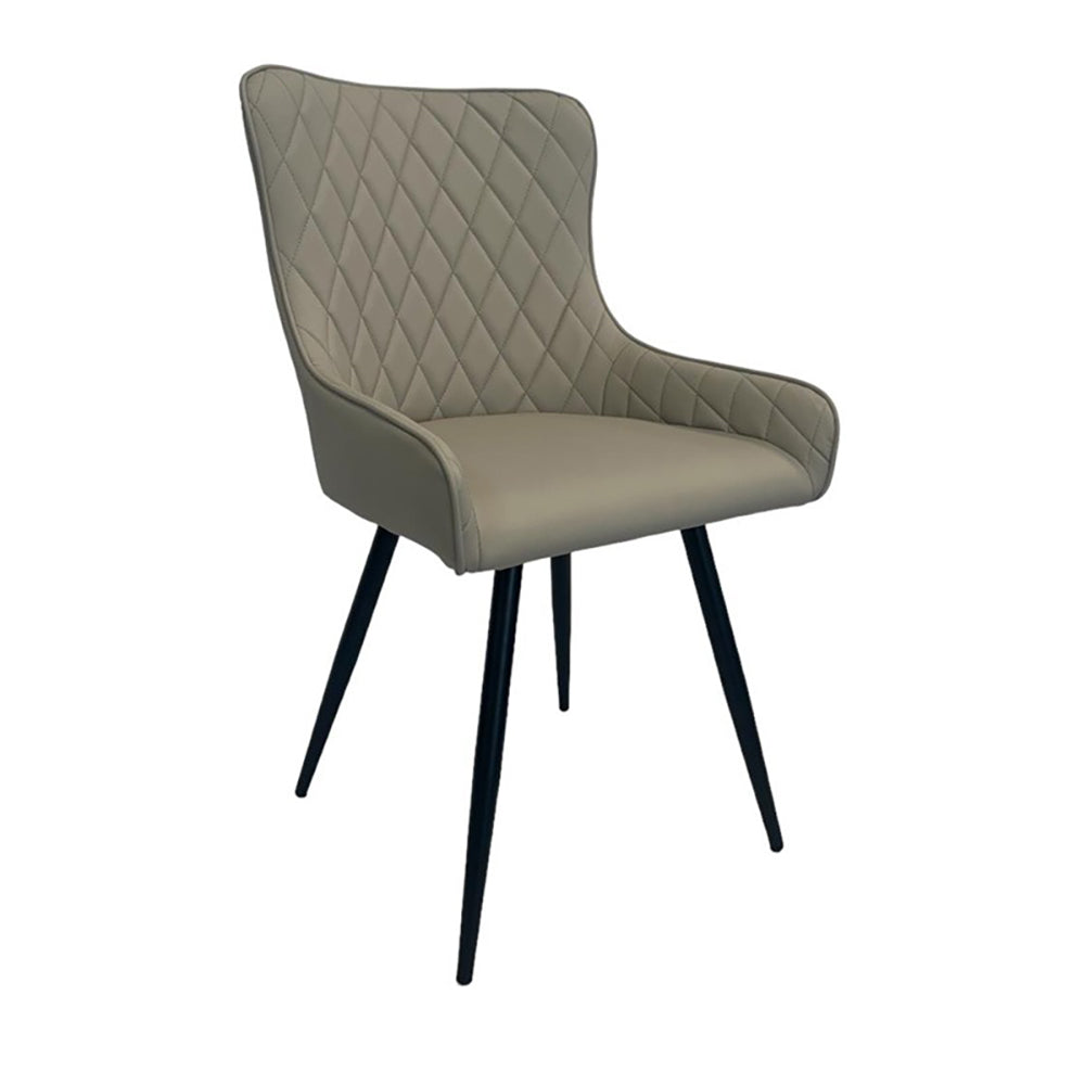 Fallon Dining Chair Pu Beige-zoom-1
