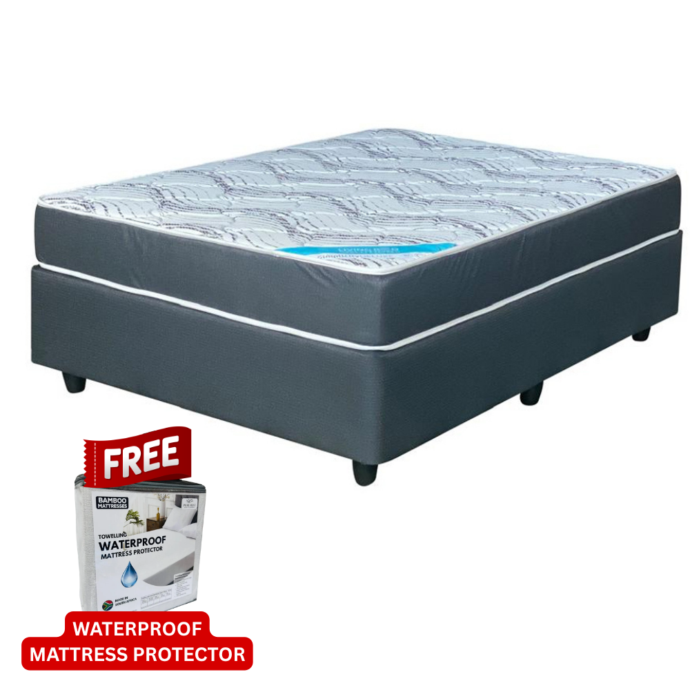 Firm Rest Foam Queen Bed Set Standard Length