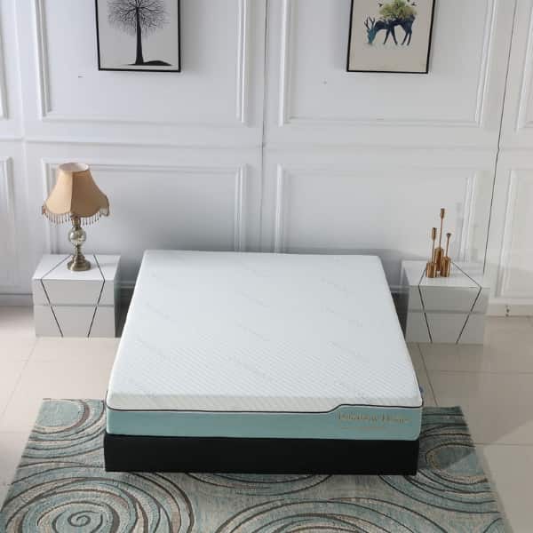 Frances Memory Foam Plush King Mattress Standard Length-zoom-