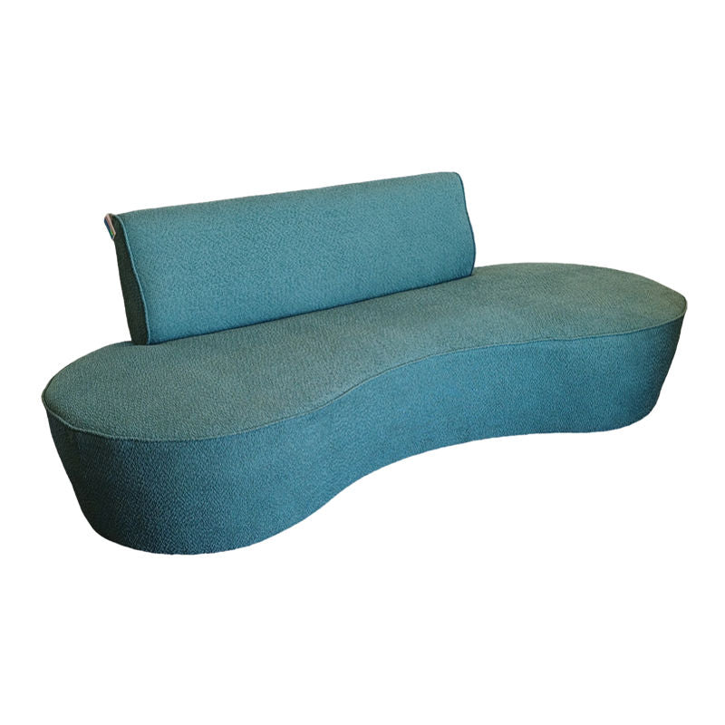 Hooten Curved Sofa Boucle Green