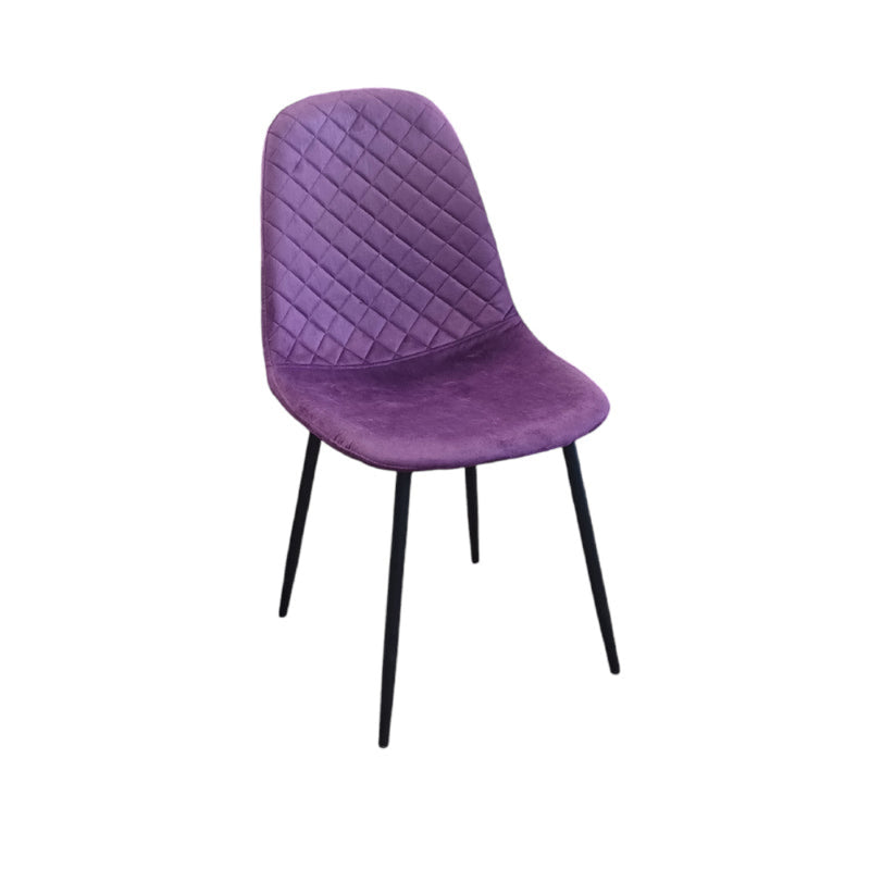 Hadley Dining Chair Purple Velvet Fabric-zoom-