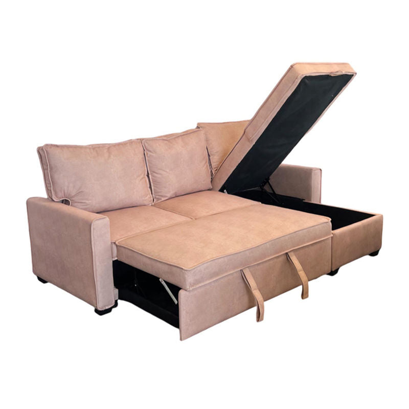 Hannah Sleeper Couch Pull Out Storage Interchangeable Oyster Colour Seat