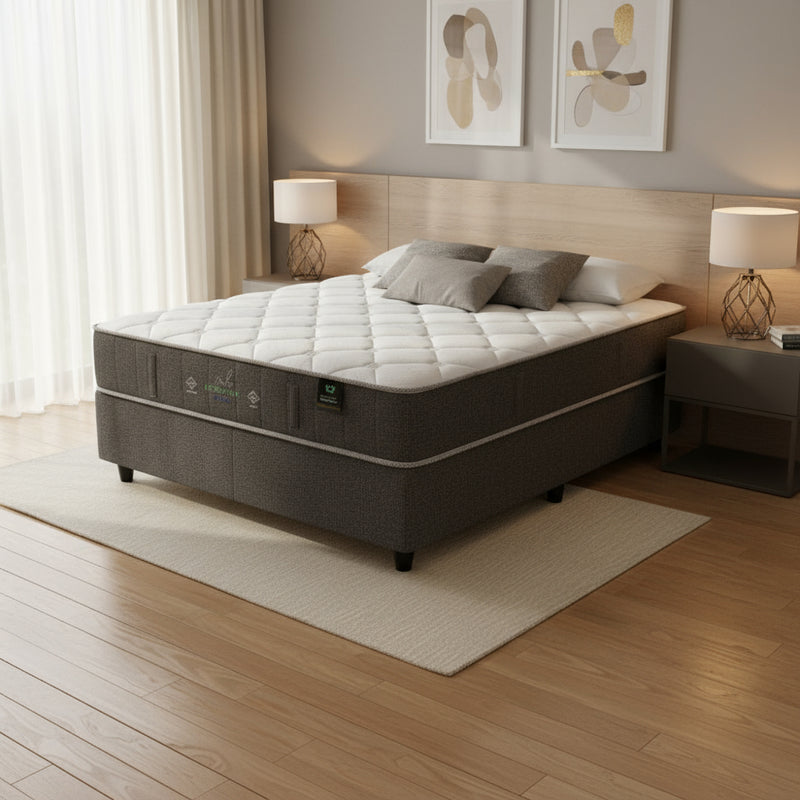 Haven Plush Pillow Top Single Bed Set Standard Length-zoom-