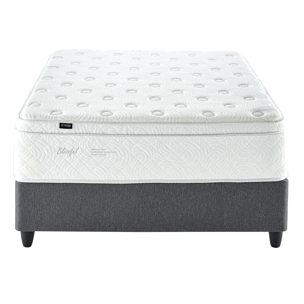 Henwood Blissfull Memory Plush Three Quarter Bed Set Extra Length-3