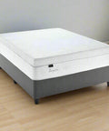 Mattress with gray frame on a white background