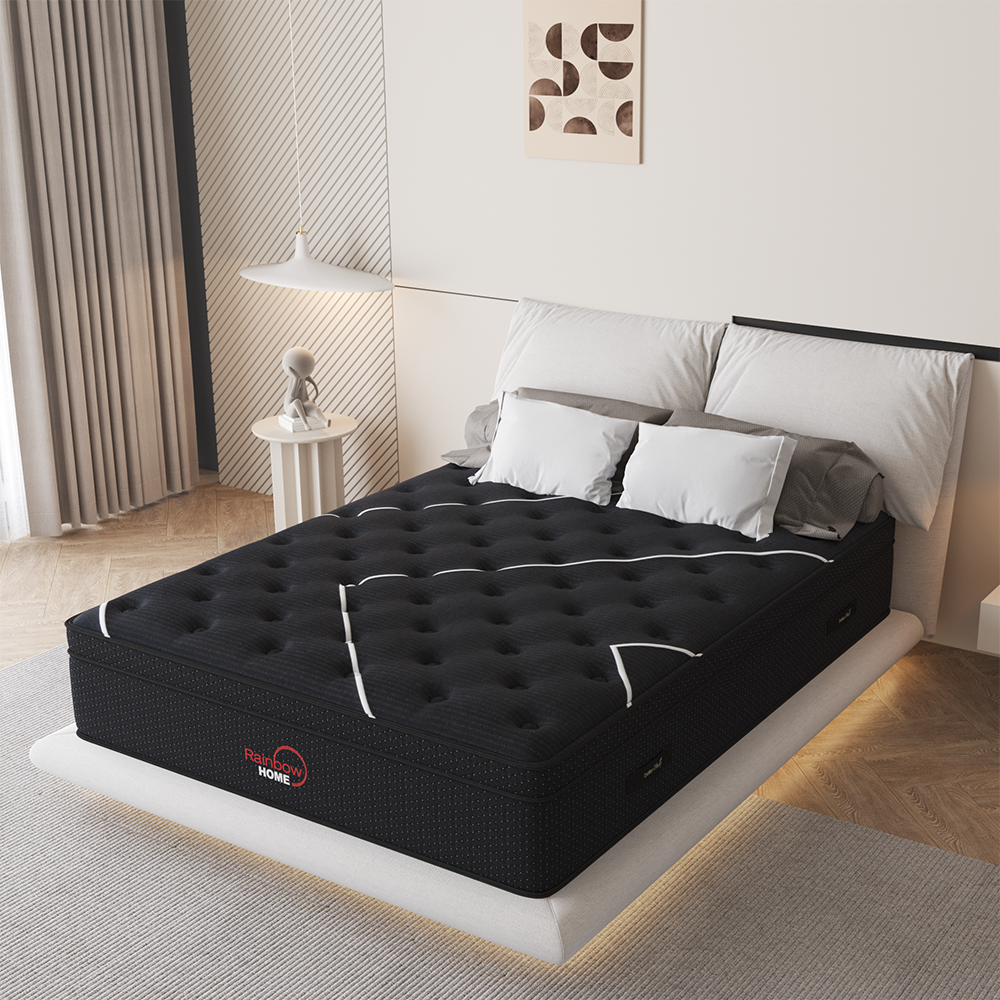 Hudson Pocket Spring Plush Queen Mattress Extra Length-8