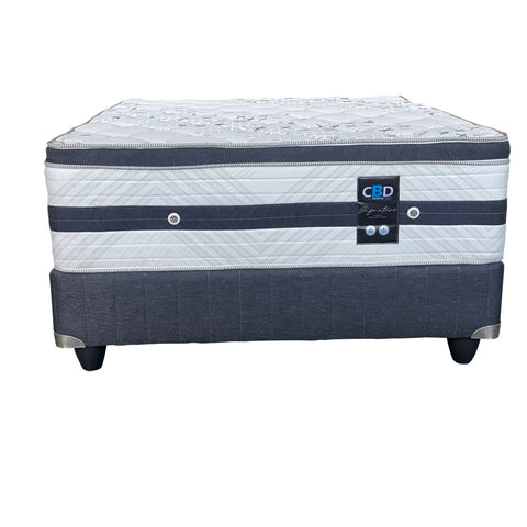 Striker Medium Feel Double Bed Set Extra Length