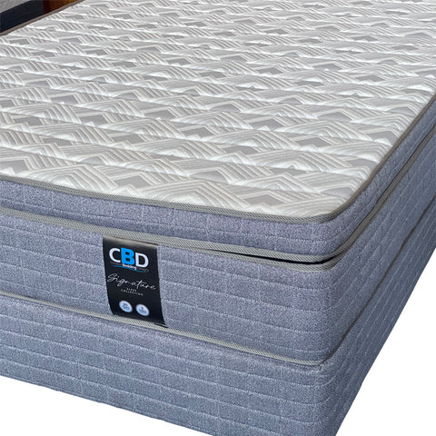 Challenger Box Top Medium Feel Double Bed Set Extra Length