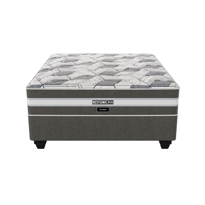Restonic Kaizen Medium Double Bed Set Standard Length-zoom-