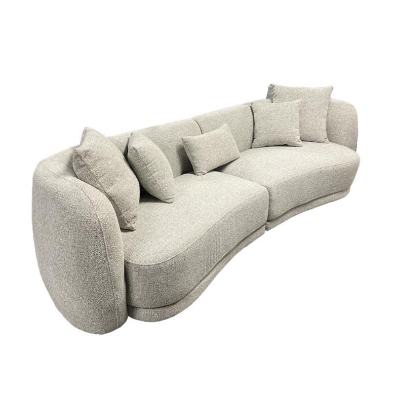 Kenzo 2Pce - 4 Seater Fabric 2 Tone Anthracite