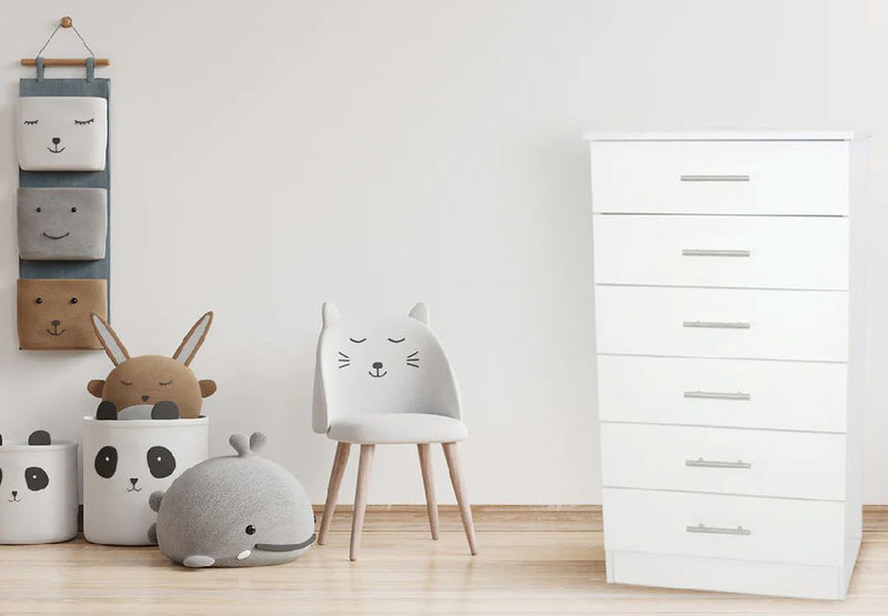 Lagos White Chest Drawer-zoom-