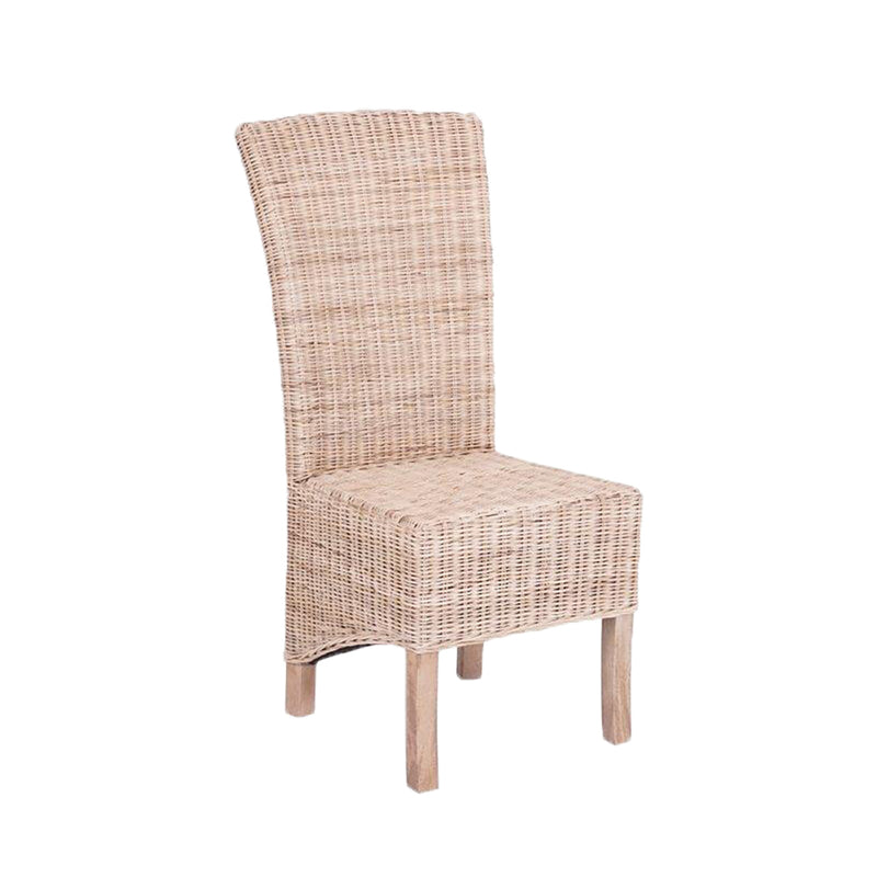 Libra Dining Chair Lelles Rattan Natural with Mango Legs-zoom-