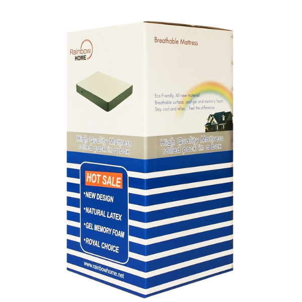 Memory foam mattress in a box