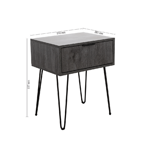 Milan Charcoal Pedestal