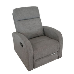 Morris Rocker Recliner Fabric Light Grey
