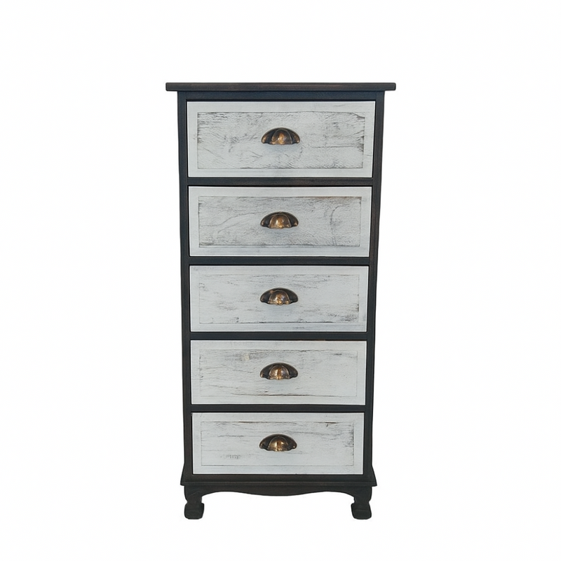 Ohio 5 Draw Pedestal Paulownia Wood-zoom-