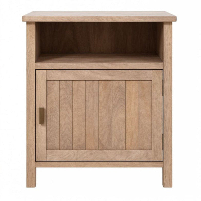 Palma Pedestal Door & Shelf Mango Wood Right Hand-zoom-